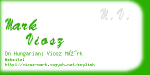 mark viosz business card